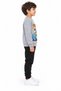 12509-26 Boy's Car and Character Printed 2 Thread Sweatshirt - 3