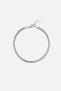 3mm Wheat Twirl Silver Color Steel Men's Bracelet - 6