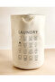 Beige Printed Laundry Hamper - 2