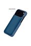 Bloomcase Vectra Chambray Blue iPhone 18 Pro Max Magsafe Genuine Leather Case - 5