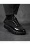 Baytuluk Bt-600 Black Suede Black High Sole Casual Men's Shoes - 5