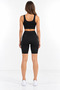 Women's High Waist Gathering Diving Fabric Shorts Leggings - 8