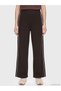 Özmarka New Season Brown Stripe Detailed Soft Touch Women's Sweatpants - 2
