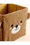 Brown Embellished Fur Storage Box - 4