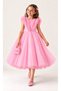 Girls' Ruffled Tulle Princess Dress – Birthday and Special Occasion Evening Gown