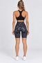 Women's High Waist Gathering Diving Fabric Shorts Leggings - 7