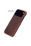 Bloomcase Vectra Saddle Heritage Brown iPhone 18 Pro Max Magsafe Genuine Leather Case - 4