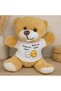 1 Piece Plush Teddy Bear - My Dear, My Love, My Honey Printed T-Shirt Teddy Bear Lover's Gift Plush Teddy Bear - 2