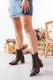 Serbi̇s Double Buckle Heel Women's Boots 6 cm Heel Length - 2