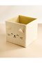 Cream Embellished fur Storage Box - 3