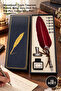 10 Pieces Dip Pens – Feathered Design Pens with Ink, Metal Nib Dip Pen Set, Dip Pen, Calligraphy Pen