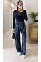 Loled Navy Blue Striped Jeans - 4