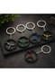 10Pcs Steering Wheel Keychain – Metal Steering Wheel Design Car Keychain, Figured Keychain, Automobile Accessory 5 Different Colors - 2