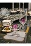 Special Crystal and Colorful Stone Coffee Cup and Lokum Cup Set 1 - 2