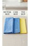 Premium Microfiber Cleaning Set (3) Non-Marking Glass, Kitchen and Dust Cloth - 2