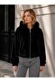 New Season Premium Quality Thick Plush Hooded Zippered Women's Coat – Soft Textured Fur Jacket - 2