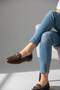 100% Genuine Leather Comfortable Daily Women's Ballerinas - 5