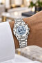 AL-SALAH Digital Islamic Wristwatch for Men – Gold-Tone Metal Bracelet, Round LCD Display, Day & Date Display, Side Control Buttons & Butterfly Clasp - 2