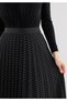 Comfortable elastic waist pleated maxi skirt - 5