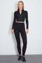 Diver Fabric High Waist Leggings with Side Draping