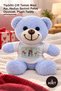 3 Plush Teddy Bears – Couple Themed Blue Bear with T-Shirt, Cute Plush Toy for Gift, Plush Teddy