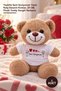 1 Piece Plush Teddy Bear - Red with T-Shirt and I Love You Written Heart Pattern, 25 Cm, Plush Teddy Lover's Gift