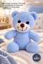 1 Piece Plush Bear – Blue Plush Toy, Soft and Adorable Gift and Decorative Stuffed Toy Plush Bear