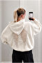 Wings Back Lace Detailed Oversize Sweatshirt
