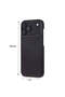 Bloomcase Vectra Obsidian Black iPhone 18 Pro Magsafe Genuine Leather Case - 5