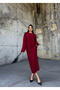 BLACK OVERSIZE MODEL KNITWEAR DRESS - 2