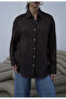Glittery Transparent Shirt Coffee - 4