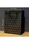 4 Pieces of Mini Cardboard Gift Bags – Black Gold Gilded, Mini Size Cardboard Box with Drawstring, Patterned Gift Bag - 2