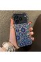 iPhone 17 Pro Max Compatible Silicone Edge Hard Back Case with Porcelain Pattern Phone Case - 3