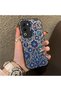 Oppo A5 4g Compatible Silicone Edge Hard Back Case Phone Case with Iznik Tile Pattern - 3