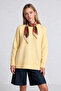 Soft Textured Oversize Knitwear Sweater Lpf0063 Yellow - 2