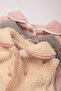 Girl's Plush Vest - Heart Embroidered Baby Collar Buttoned Lined Wellsoft Vest 1-6 Years Old - 4