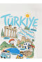 Vizyon New Season White Turkey Printed Boys' T-Shirt - 4