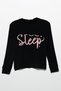 Sleep Printed Natural Viscose Black Pajama Set - 2