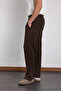 Baggy Interlock Fabric Elastic Pants - 3