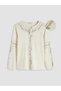 Crew Neck Patterned Blouse - 4