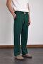 Baggy Interlock Fabric Elastic Pants - 2