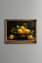 Lemons in a Copper Bowl - Vintage Patterned Painting - Fine Model