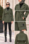 Double-Breasted Trench Coat-Khaki - 5