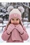 Kitti 1-4 Years Old Girls' Lined Scarf, Beanie, Gloves 3-Piece Set