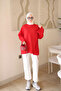 Red Modal Tunic with Side Tie - 2