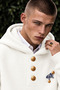 Men's Premium Oversize Hooded Sweatshirt with Inner Pockets and Buttons - 3