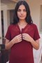 Lavinia Lace Detailed Maternity and Postpartum Nightgown Set with Dressing Gown, Suitable for Breastfeeding - 6