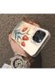 For iPhone 16 Pro Compatible Silicone Edge Hard Back Case Tulip Pattern Couple Phone Case - 4
