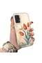 Samsung Galaxy A72 Compatible Silicone Edge Hard Back Case Tulip Pattern Loving Couple Phone Case