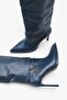 Kelasy Women's Accessory Boots - Navy Blue Lizard - 8